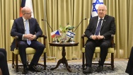 Prime Minister Bohuslav Sobotka met with Israeli President, 22 May 2016.