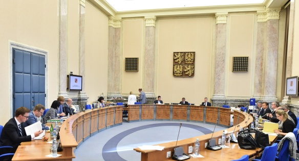 Jednání vlády ve Strakově akademii 18. července 2018.