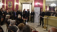 Předseda vlády Bohuslav Sobotka se zúčastnil předávání Cen Paměti národa v pražské Státní opeře, 17. listopadu 2015.