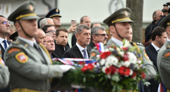 Andrej Babiš during the memorial ceremony in Martin, 30 October 2018.