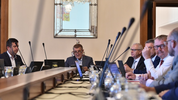 Kabinet Andreje Babiše se v úterý 31. července 2018 sešel k poslednímu jednání před vládními prázdninami, tentokrát v Hrzánském paláci.