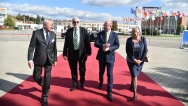 Předseda vlády Bohuslav Sobotka se zúčastnil Sněmu Svazu průmyslu a dopravy České republiky, 9. října 2017.