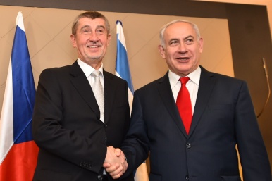 Premier Andrej Babiš held talks with Israeli Prime Minister Mr Benjamin Netanyahu, 25 January 2018.