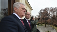 Premiér Sobotka jednal s prezidentem Srbska Nikolićem v Kramářově vile, 30. listopadu 2016.