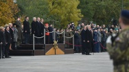 Předseda vlády Bohuslav Sobotka se u příležitosti svátku 28. října zúčastnil pietního aktu na Vítkově, 28. října 2016.