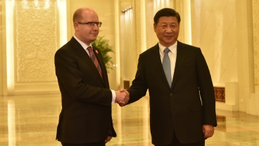 Premiér Sobotka jednal s čínským prezidentem Si Ťin-pchingem o strategickém partnerství obou zemí 