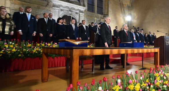 Členové vlády se zúčastnili inaugurace prezidenta republiky Miloše Zemana, 8. března 2018.