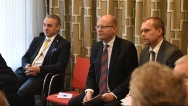 Prime Minister Bohuslav Sobotka attended a business seminar in Stockholm, 3 November 2016.