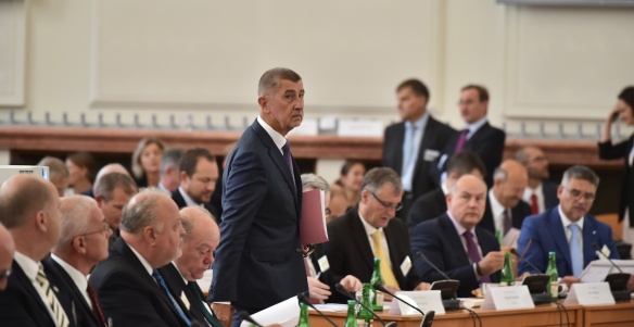 Předseda vlády zahájil pravidelnou poradu velvyslanců České republiky v zahraničí, Černínský palác 27. srpna 2018.