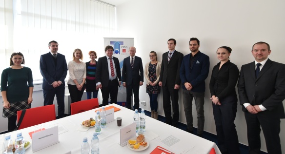 Předseda vlády Bohuslav Sobotka navštívil Technologickou agenturu ČR (TAČR), 14. února 2017. 