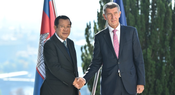 Prime Minister Andrej Babis met with Prime Minister Hun Sen of the Kingdom of Cambodia, 14 October 2019.