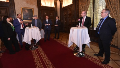 Předseda vlády Bohuslav Sobotka se setkal se zástupci českého podnikatelského sektoru, 4. listopadu 2016.