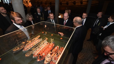 Předseda vlády Bohuslav Sobotka navštívil Vasamuseet, 4. listopadu 2016.