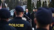 Předseda vlády Bohuslav Sobotka se v úterý 2. února 2016 zúčastnil odjezdu prvního českého kontingentu policistů do Makedonie.