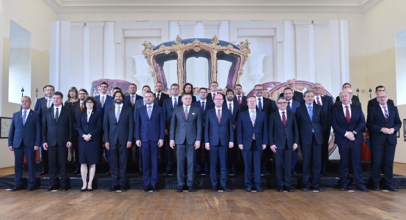 Na zámku Lednice se uskutečnilo páté společné zasedání české a slovenské vlády, 4. září 2017.