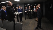 Předseda vlády Bohuslav Sobotka jednal se členy podnikatelské delegace, 6. listopadu 2016.