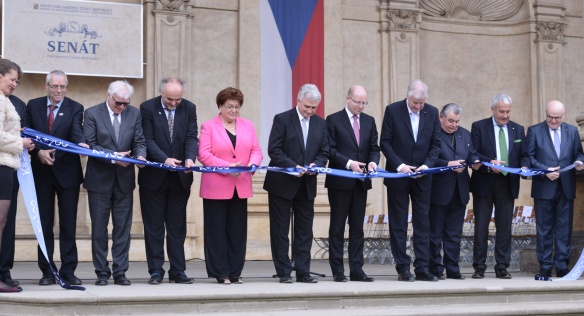 Premiér Sobotka se zúčastnil zahájení vernisáže Česko-bavorské zemské výstavy „Císař Karel IV. 1316–2016“, 14. května 2016.