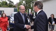 Premiér Bohuslav Sobotka se 19. června 2015 setkal s předsedou vlády Spojeného království Velké Británie a Severního Irska Davidem Cameronem.