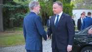 Premiér Fiala přijal v Kramářově vile polského prezidenta Andrzeje Dudu