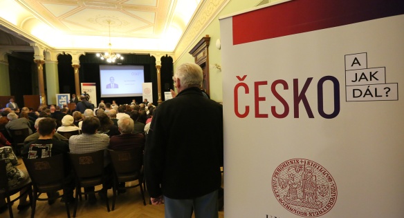 Konference Bezpečné Česko v rámci diskusní platformy Univerzity Karlovy Česko! A jak dál? v Měšťanské besedě v Plzni, 20. března 2019.