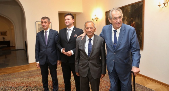 President of the Republic received the highest constitutional officials, the main topic was foreign policy of the Czech Republic, 10 October 2019.