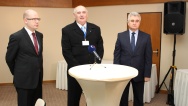 Předseda vlády Bohuslav Sobotka se v pátek 6. února 2015 zúčastnil zahájení VII. sjezdu Odborového svazu Stavba ČR.