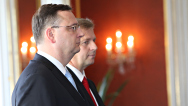 Premiér Petr Nečas a ministr zemědělství Petr Bendl