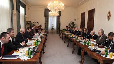Premiér Petr Nečas a místopředseda irácké vlády Husajn al-Šahristání jednali o rozvoji česko-irácké spolupráce