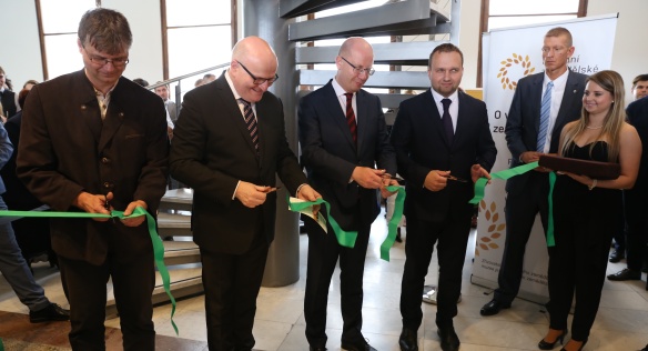 Předseda vlády Bohuslav Sobotka se zúčastnil slavnostního otevření nové budovy Národního zemědělského muzea, 26. července 2017.