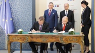 Tisková konference u příležitosti podpisu Společného prohlášení Ministerstva zdravotnictví ČR a Asociace krajů ČR, 21. září 2016.
