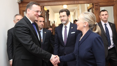 On Monday 5 December 2012, Prime Minister Petr Nečas has received US Secretary of State Hillary Clinton