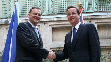 Český a britský premiér - ilustrační foto