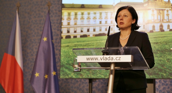 Tisková konference eurokomisařky Věry Jourové po účasti na jednání vlády, 24. října 2016.