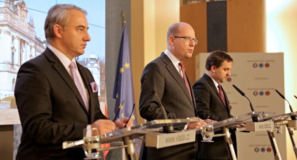 Tisková konference po jednání tripartity, 21. listopadu 2016.