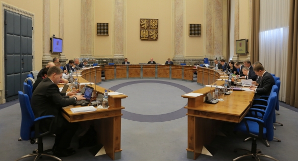 Jednání vlády 28. listopadu 2016 ve Strakově akademii.