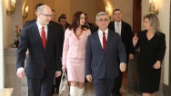Premiér poobědval s arménským prezidentem