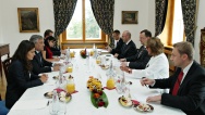 Předseda vlády Petr Nečas se setkal s místopředsedou Evropské komise a komisařem pro průmysl a podnikání Antoniem Tajanim, 6. září 2012