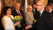 Předseda vlády ČR B. Sobotka se 2. června 2014 v Hrzánském paláci setkal s poslanci Evropského parlamentu zvolenými za ČR.