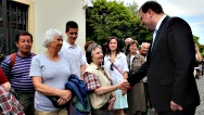 Premiér se zúčastnil dne otevřených dveří v Kramářově vile