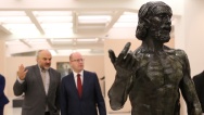Předseda vlády Bohuslav Sobotka navštívil Národní galerii v Praze, 7. září 2017.