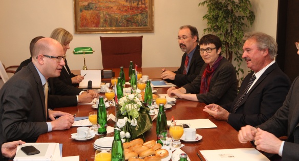 Premiér Sobotka jednal s ministrem zahraničí Lucemburska o povolební situaci v EU i spolupráci obou zemí