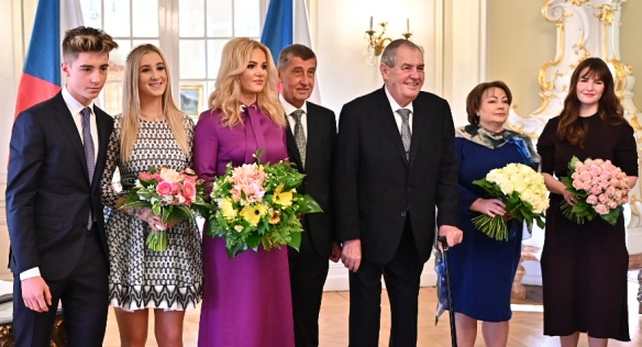 PM Babiš and his family attend traditional New Year's lunch in Lány, 5 January 2020.