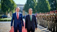Premiér Petr Fiala jednal se svým jihokorejským protějškem Han Duck Soo, 12. září 2023.