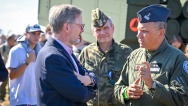 Premiér Petr Fiala zahájil v Ostravě Dny NATO, 16. září 2023.
