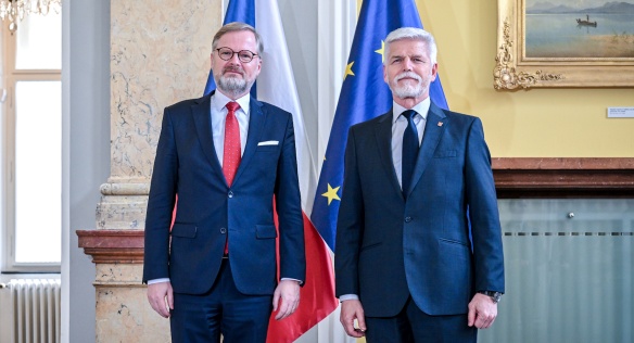 Jednání Bezpečnostní rady státu se zúčastnil i prezident České republiky Petr Pavel, 12. dubna 2023.