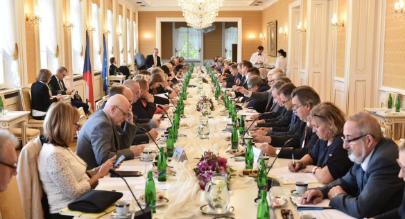 Společné jednání s krajskými tripartitami v Lichtenštejnském paláci, 24. září 2018.