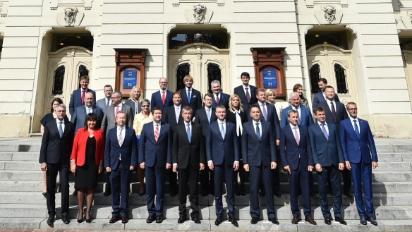 Členové vlád České a Slovenské republiky společně jednali v Košicích, 17. září 2018.