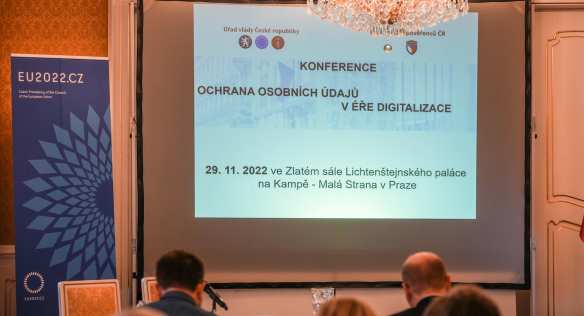 V Lichtenštejnském paláci se uskutečnila konference zaměřená na ochranu osobních údajů, 29. listopadu 2022.