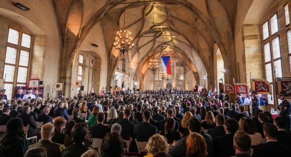 Inaugurace nového prezidenta se odehrála ve Vladislavském sále Pražského hradu, 9. března 2023.