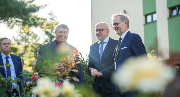 Premiér Petr Fiala zahájil na Střední zahradnické škole v Rajhradě školní rok, 4. září 2023.